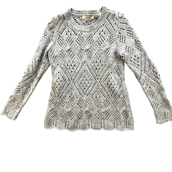 LOFT Sweaters - Loft Gray Knit Sweater, Womens Size Small, 10% Wool
